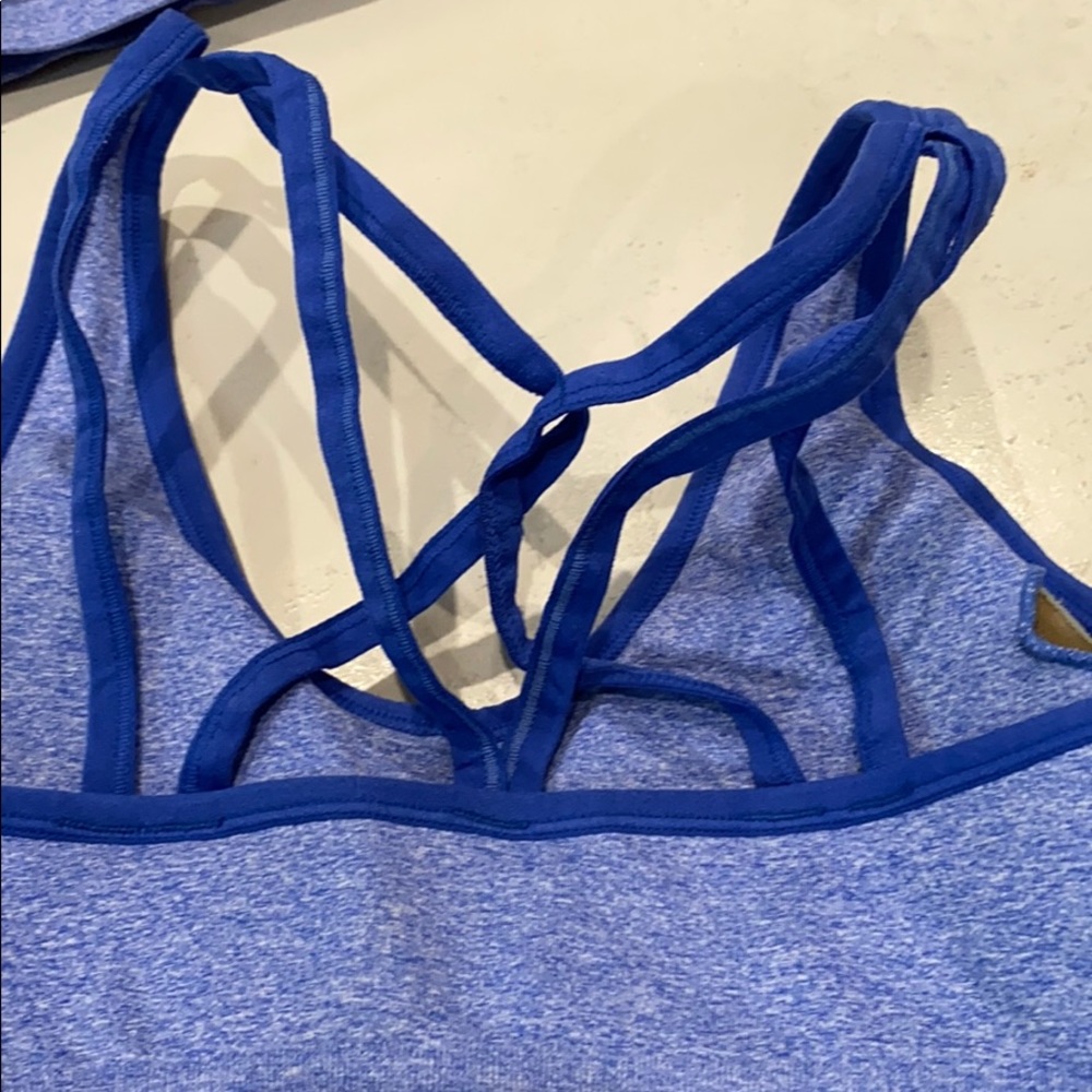 3 Reebok Sports Bras - 2 blue, 1 black - Picture 5 of 5